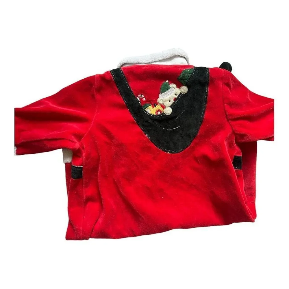 Baby Unisex Vitamins Baby Santa Christmas Footie Sleeper Pajamas Outfit -  9 mo
